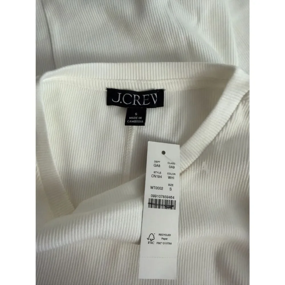J.Crew Perfect rib long-sleeve T-shirt NWT Size S